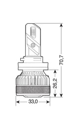 12/24V Halo Led Serie 14 Lightning - (H11) - 45W - PGJ19-2 - 2 pz - Scatola