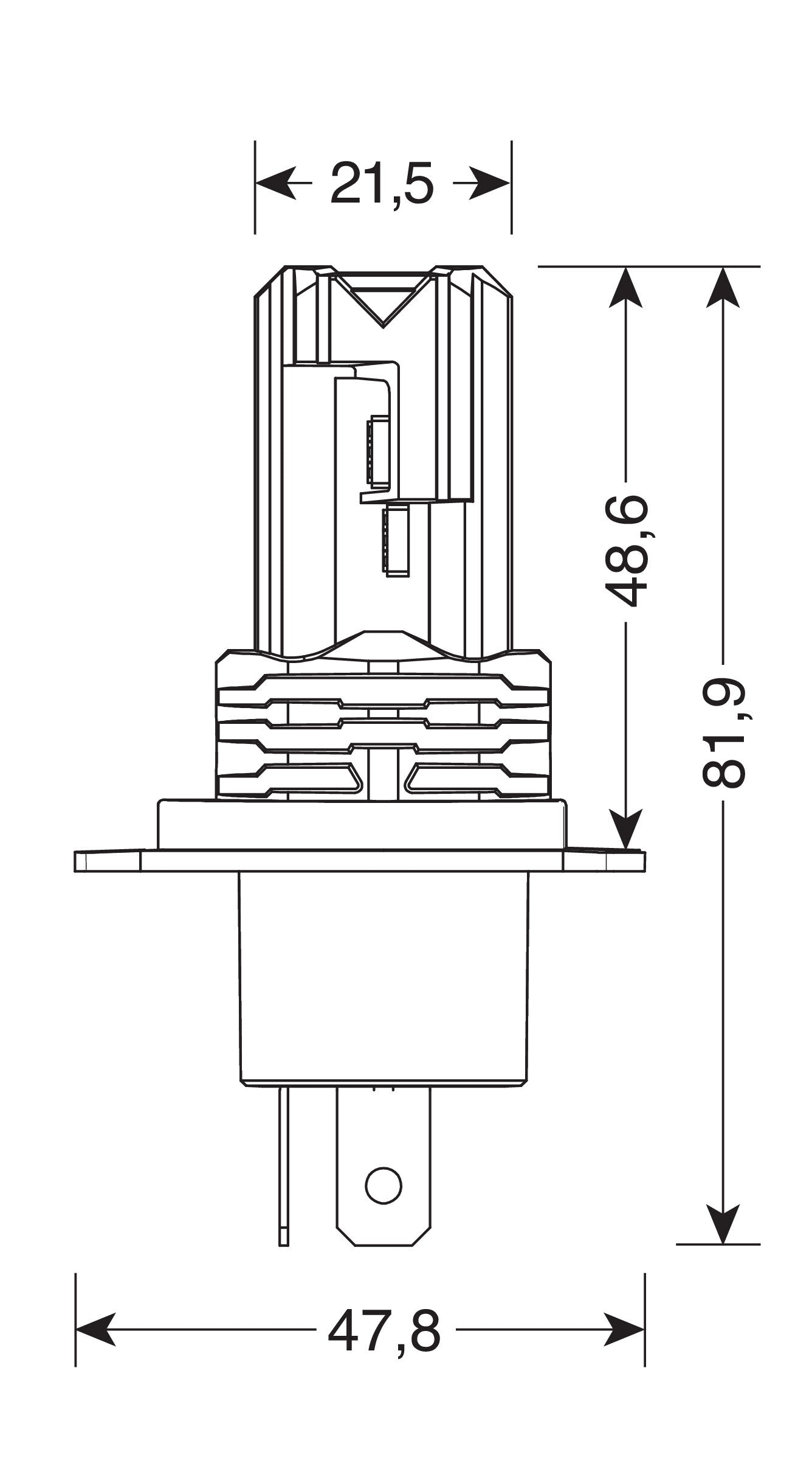 12/24V Halo Led Serie 10 Halo Killer - (H4) - 20W - P43t - 2 pz - Scatola