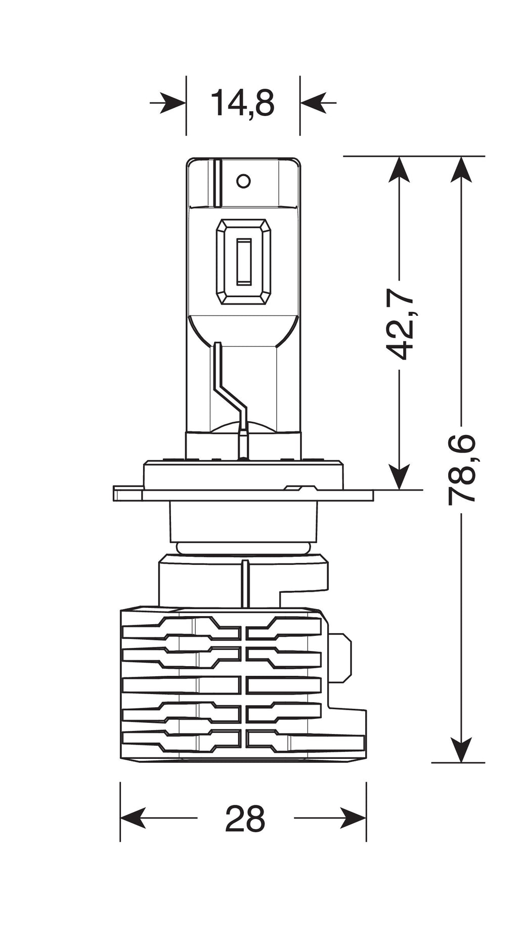 12/24V Halo Led Serie 10 Halo Killer - (H7) - 20W - PX26d - 2 pz - Scatola