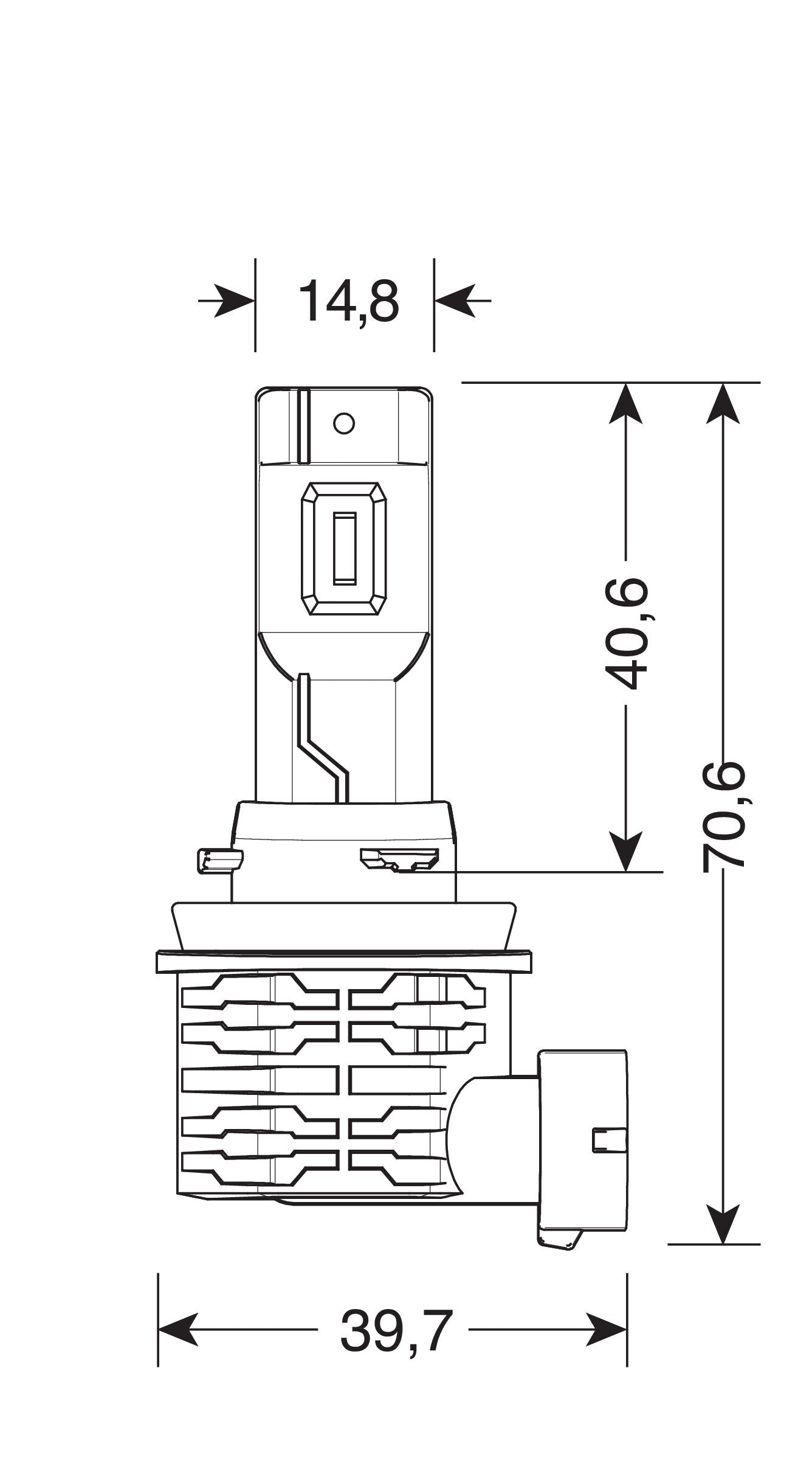 12/24V Halo Led Serie 10 Halo Killer - (H8-H9-H11-H16) - 20W - PGJ19-X - 2 pz - Scatola