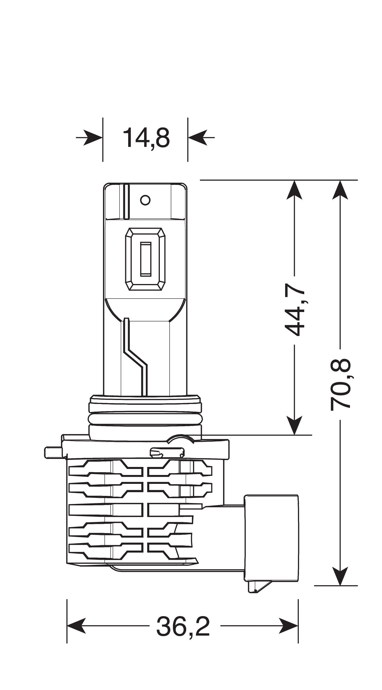 12/24V Halo Led Serie 10 Halo Killer - (H10-HB3 9005) - 20W - P20d - 2 pz - Scatola