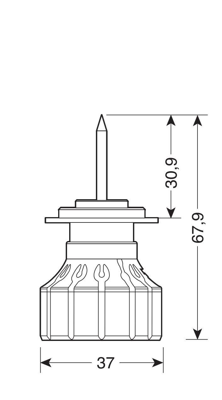 12/24V Halo Led Serie 12 Power-Pointer - (H7) - 40W - PX26d - 2 pz - Scatola