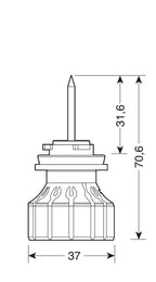 12/24V Halo Led Serie 12 Power-Pointer - (H8-H9-H11) - 40W - PGJ19-X - 2 pz - Scatola