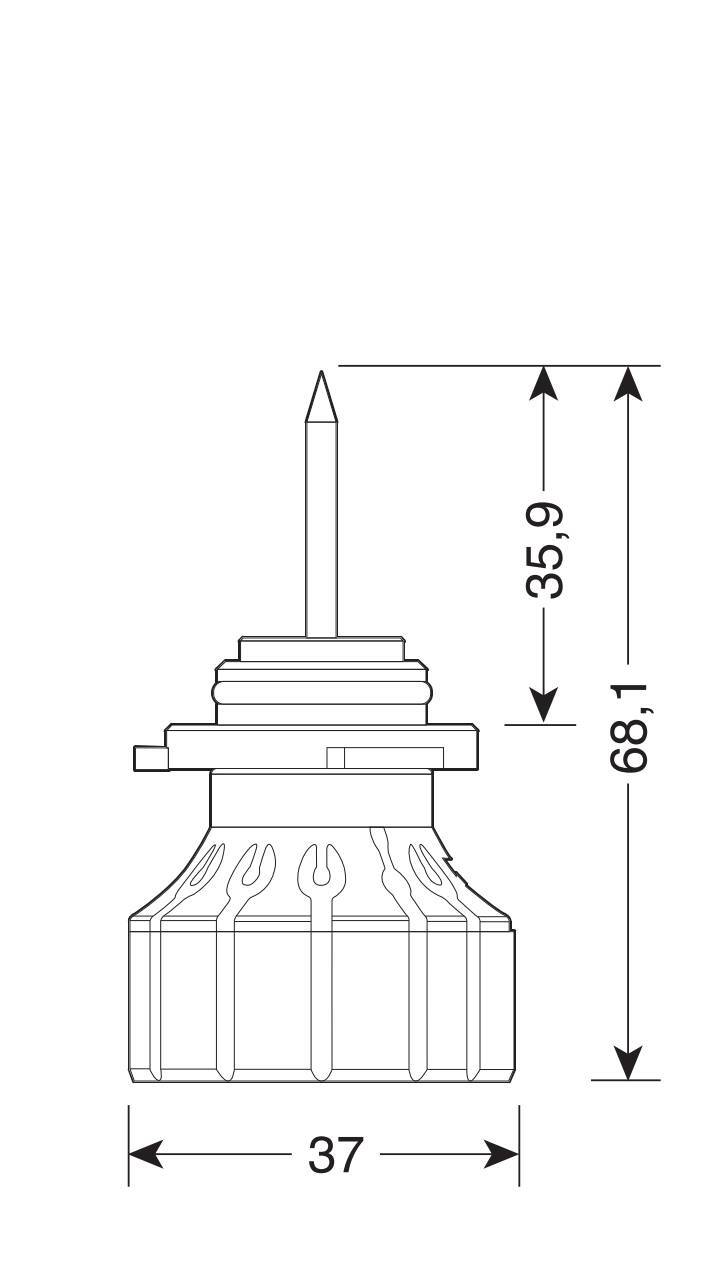 12/24V Halo Led Serie 12 Power-Pointer - (H10-HB3 9005) - 40W - P20d - 2 pz - Scatola