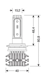 12/24V Halo Led Pro-Bike 1 - (H7) - 25W - PX26d - 1 pz - Scatola