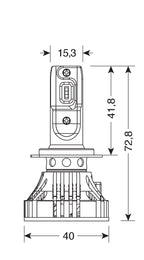12/24V Halo Led Serie 7 Compact - (H7) - 36W - PX26d - 2 pz - Scatola