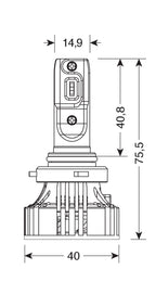 12/24V Halo Led Serie 7 Compact - (H10-HB3 9005) - 36W - P20d - 2 pz - Scatola
