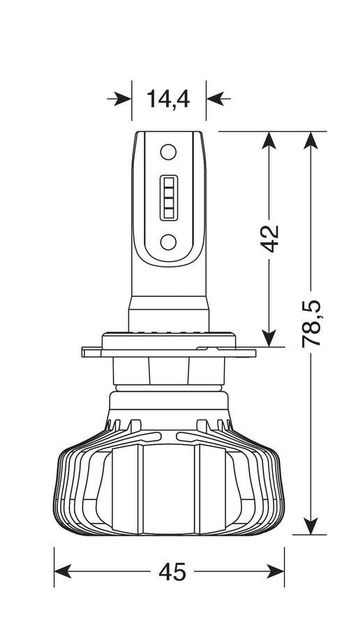 12/24V Halo Led Serie 5 Blaster - (H7) - 20W - PX26d - 2 pz - Scatola