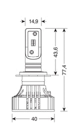 12/24V Halo Led Serie 7 Compact - (H7 Lenticular) - 36W - PX26d - 2 pz - Scatola