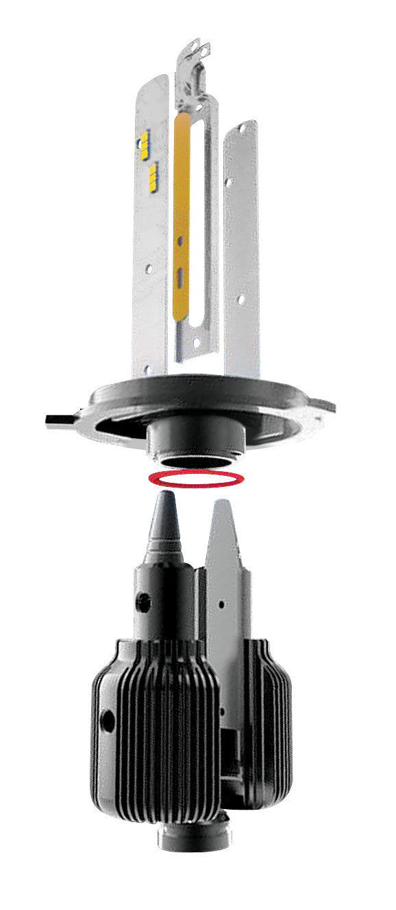 12/24V Halo Led Serie 3 Blade - (H4) - 20W - P43t - 2 pz - Scatola