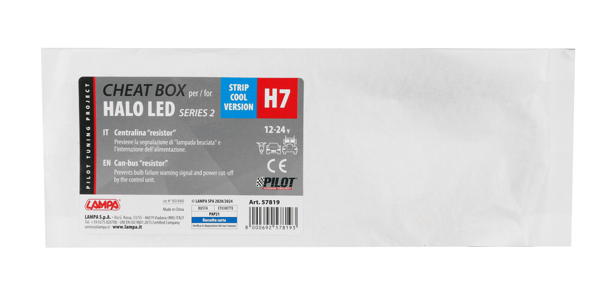 Halo Led Strip-Cool Cheat box 12/24V - H7