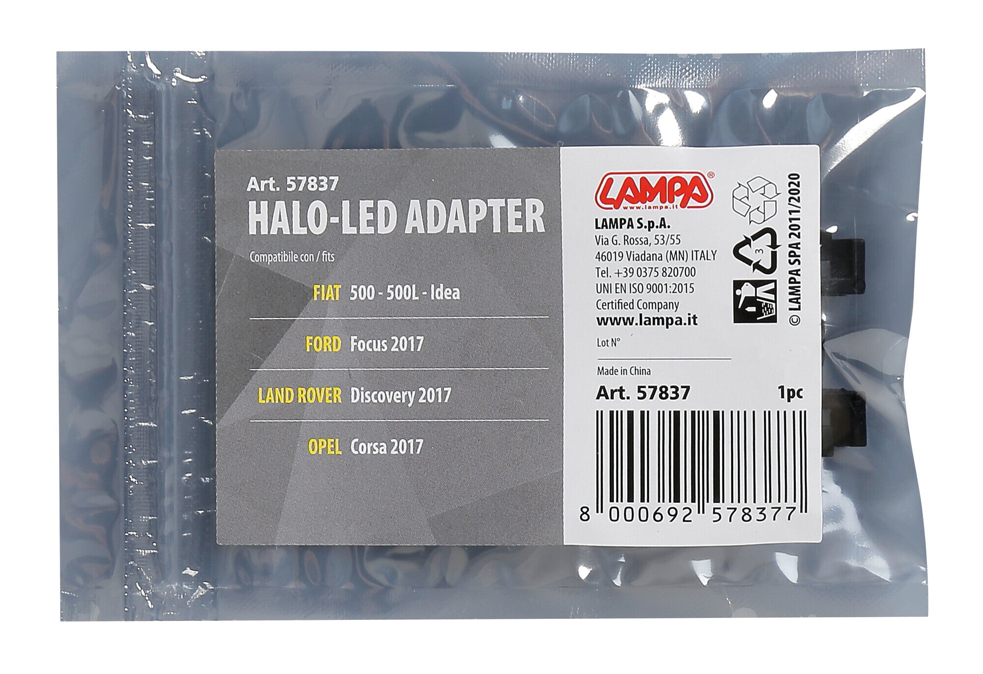 Halo Led - Adattatore lampada (1 pz) - Fiat, Ford, Land Rover, Opel