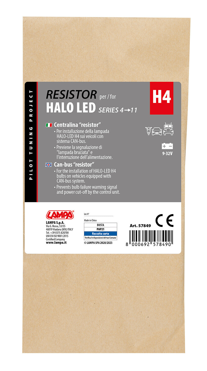 Halo Led Serie 4/11 - Centralina Resistor, 12/24V - H4