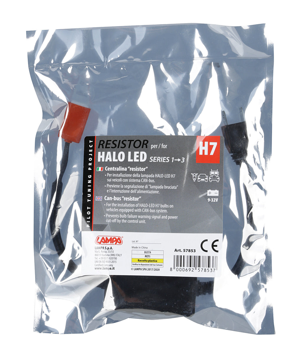 Halo Led Serie 1/3 - Centralina Resistor, 12/24V - H7