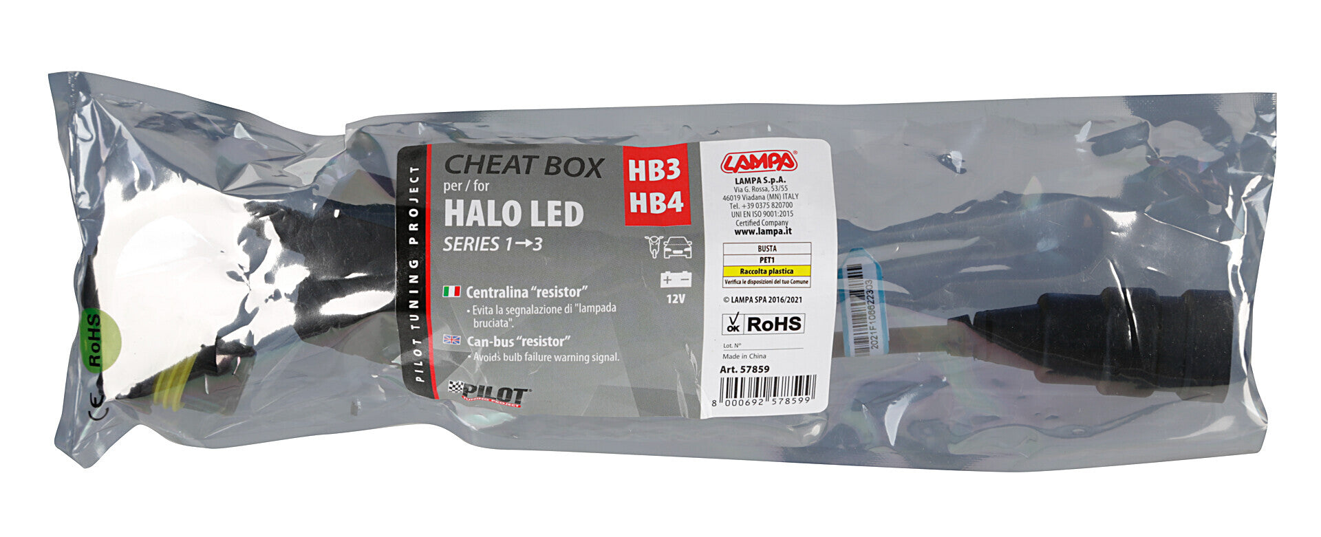 Halo Led Serie 1/3 - Cheat box 12V - HB3 - HB4