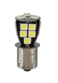 24V Led series - 18 SMD x 1 chip - (P21W) - BA15s - 1 pz - Scatola - Bianco - Doppia polarità - Resistenza incorporata