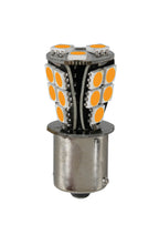 24V Led series - 18 SMD x 1 chip - (P21W) - BA15s - 1 pz - Scatola - Arancio - Doppia polarità - Resistenza incorporata