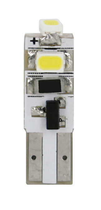 12V Hyper-Led 3 - 3 SMD x 1 chip - (T5) - W2x4,6d - 2 pz - Scatola - Bianco