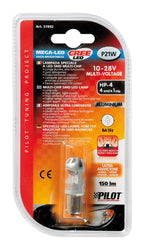 12/24V Led Series - 4 SMD x 1 chip - (P21W) - BA15s - 1 pz - D/Blister - Arancio