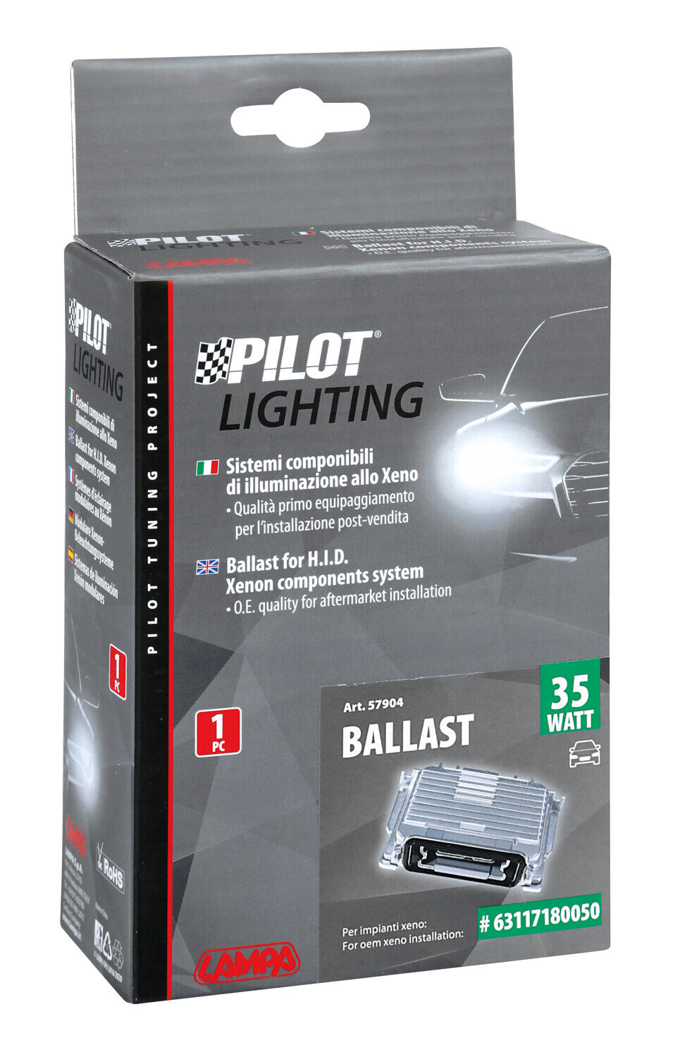 Centralina di ricambio compatibile con impianti xeno # 63117180050 - 12V - 35W