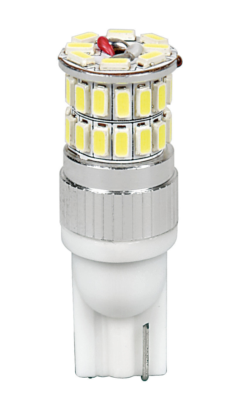 12V Mega-Led 36 - 36 SMD x 1 chip - (T10) - W2,1x9,5d - 2 pz - D/Blister - Bianco - Doppia polarità