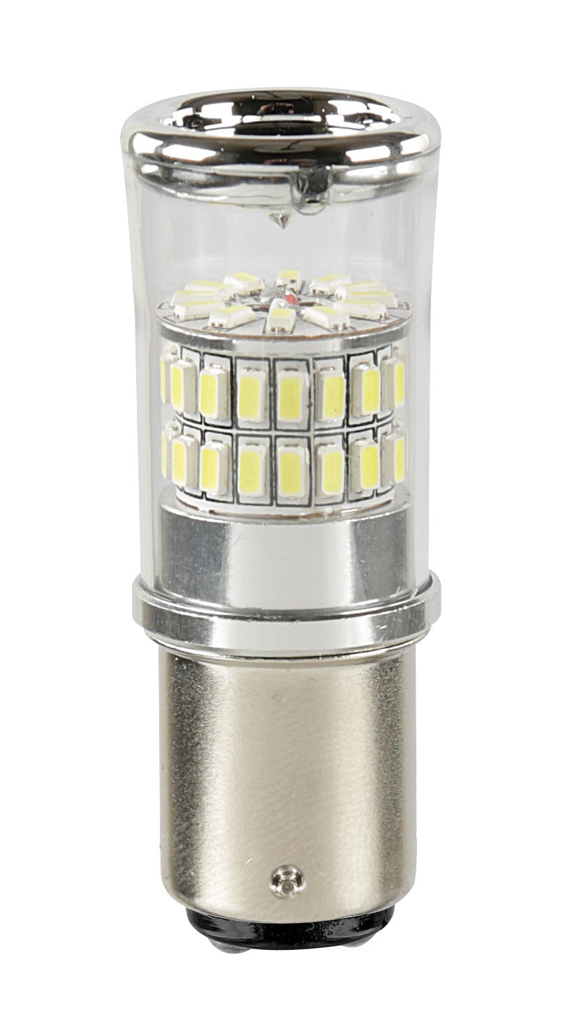 12/24V Mega-Led 48 - 48 SMD x 1 chip - (P21/5W) - BAY15d - 1 pz - D/Blister - Bianco