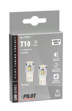 12V Mega-Led 6 - 6 SMD x 1 chip - (T10) - W2,1x9,5d - 2 pz - Scatola - Bianco - Doppia polarità - Resistenza incorporata