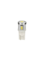 12V Mega-Led 6 - 6 SMD x 1 chip - (T10) - W2,1x9,5d - 2 pz - Scatola - Bianco - Doppia polarità - Resistenza incorporata
