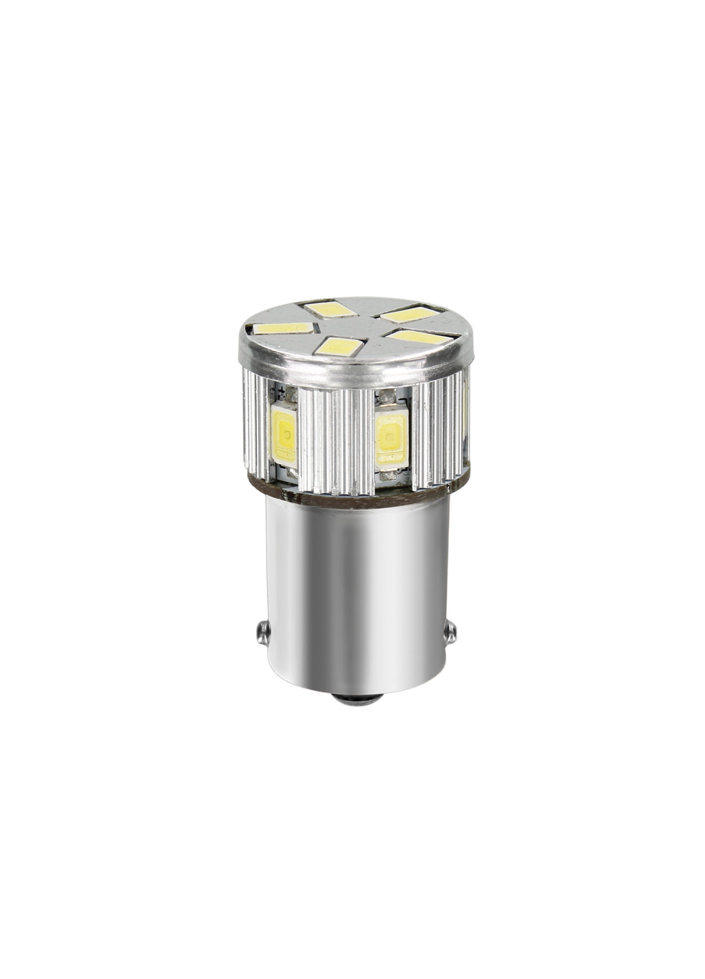 12/24V Led Series - 11 SMD x 1 chip - (P21W) - BA15s - 1 pz - Scatola - Bianco - Doppia polarità - Resistenza incorporata