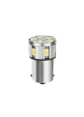 12/24V Led Series - 11 SMD x 1 chip - (P21W) - BA15s - 1 pz - Scatola - Bianco - Doppia polarità - Resistenza incorporata