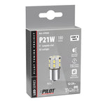 12/24V Led Series - 17 SMD x 1 chip - (P21W) - BA15s - 1 pz - Scatola - Bianco - Doppia polarità - Resistenza incorporata