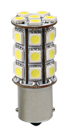 12V Led Series - 27 SMD x 3 chips - (P21W) - BA15s - 1 pz - Scatola - Bianco
