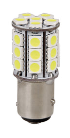 12V Hyper-Led 81 - 27 SMD x 3 chips - (P21/5W) - BAY15d - 1 pz - Scatola - Bianco