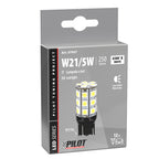 12V Hyper-Led 81 - 27 SMD x 3 chips - (W21/5W) - W3x16q - 1 pz - Scatola - Bianco
