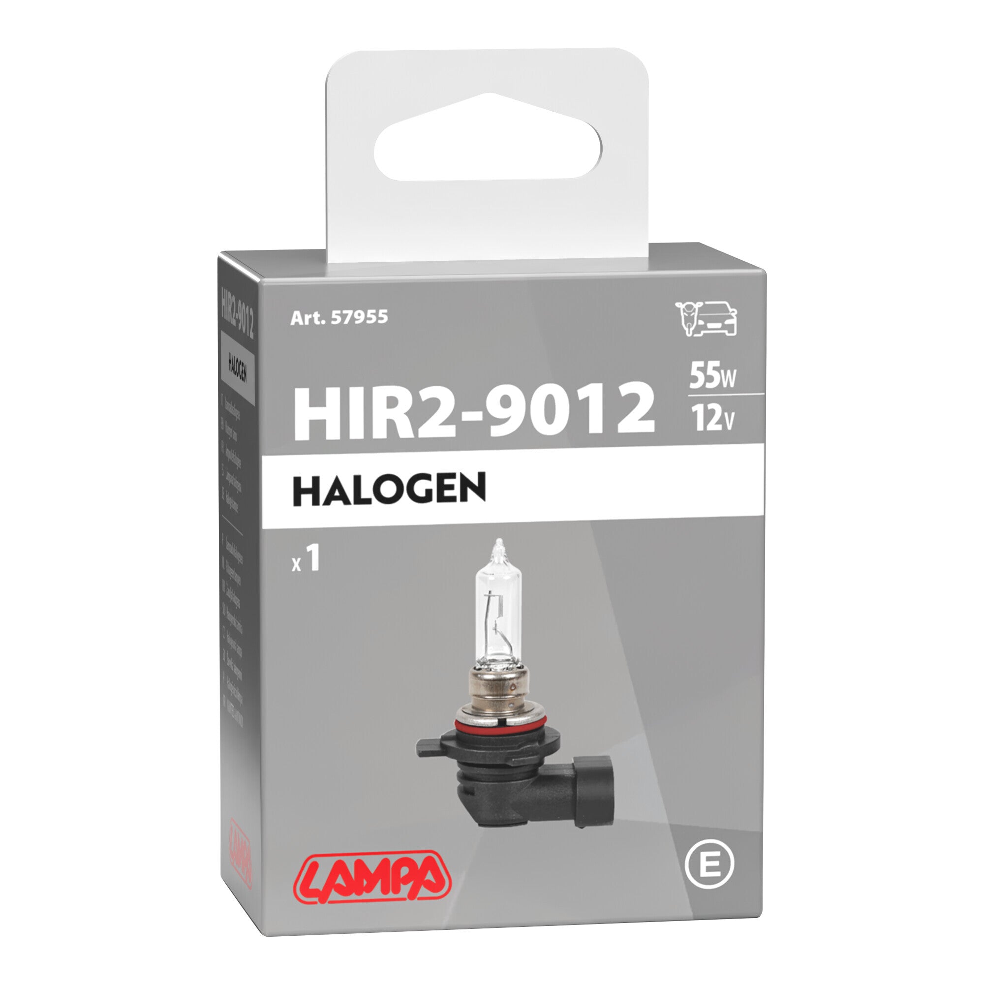 12V Lampada alogena - HIR2 - 55W - PX22d - 1 pz - Scatola