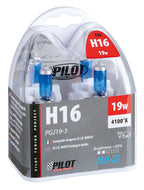 12V Lampada alogena Blu-Xe - H16 - 19W - PGJ19-3 - 2 pz - Scatola Plast.