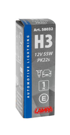 12V Lampada alogena - H3 - 55W - PK22s - 1 pz - Scatola
