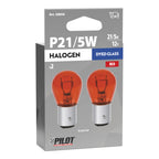 12V Red Dyed Glass, Lampada 2 filamenti - (P21/5W) - 21/5W - BAY15d - 2 pz - Scatola