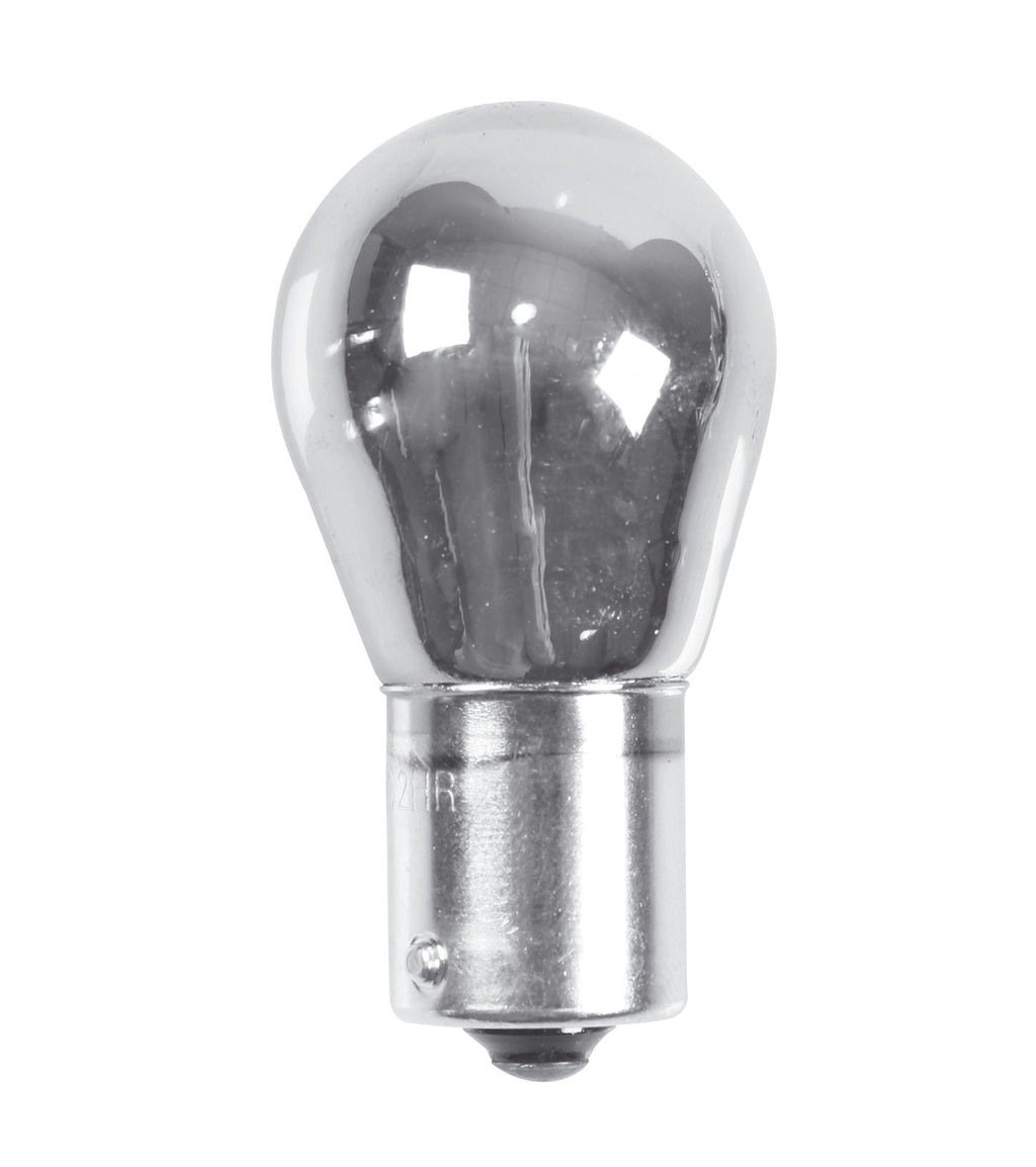 12V Lampada 1 filamento - (P21W) - 21W - BA15s - 2 pz - Scatola - Cromo/Rosso