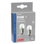 12V Lampada sferica - R10W - 10W - BA15s - 2 pz - Scatola