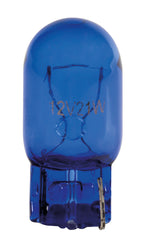 12V Blue Dyed Glass, Lampada zoccolo vetro - (W21W) - 21W - W3x16d - 2 pz - Scatola