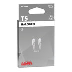 12V Lampada con zoccolo vetro - T5 - 2W - W2x4,6d - 2 pz - Scatola