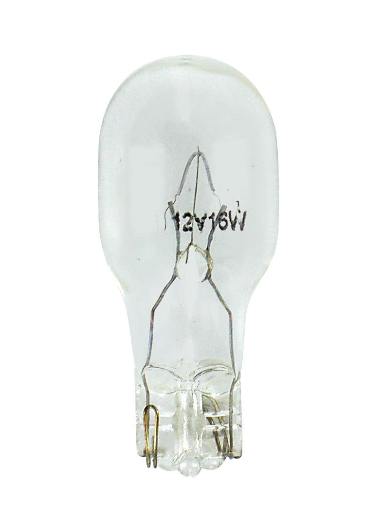 12V Lampada con zoccolo vetro - W16W - 16W - W2,1x9,5d - 2 pz - Scatola
