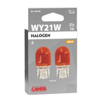 12V Lampada con zoccolo vetro - WY21W - 21W - W3x16d - 2 pz - Scatola - Arancio