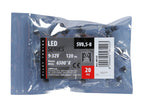 12/24V Led Series - 2 SMD x 1 chip - 12x41 mm - SV8,5-8 - 20 pz - Busta - Bianco - Doppia polarità - Resistenza incorporata