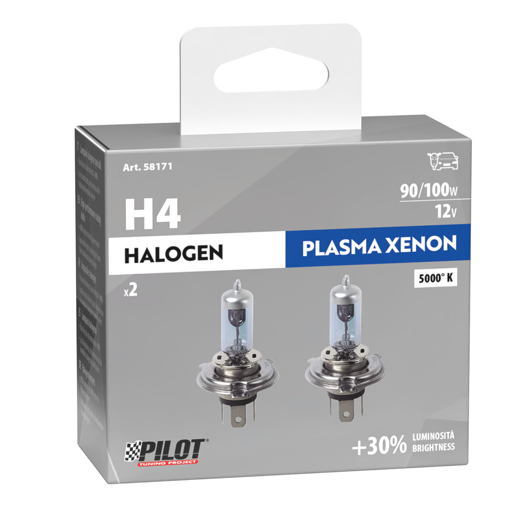 12V Lampada alogena Xenon - (H4) - 100/90W - P43t - 2 pz - Scatola