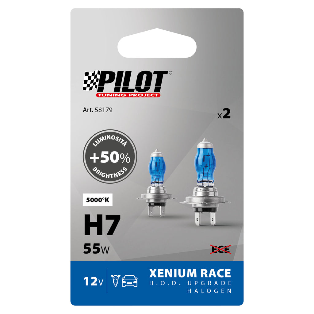12V Lampada alogena Xenium Race - H7 - 55W - PX26d - 2 pz - Scatola