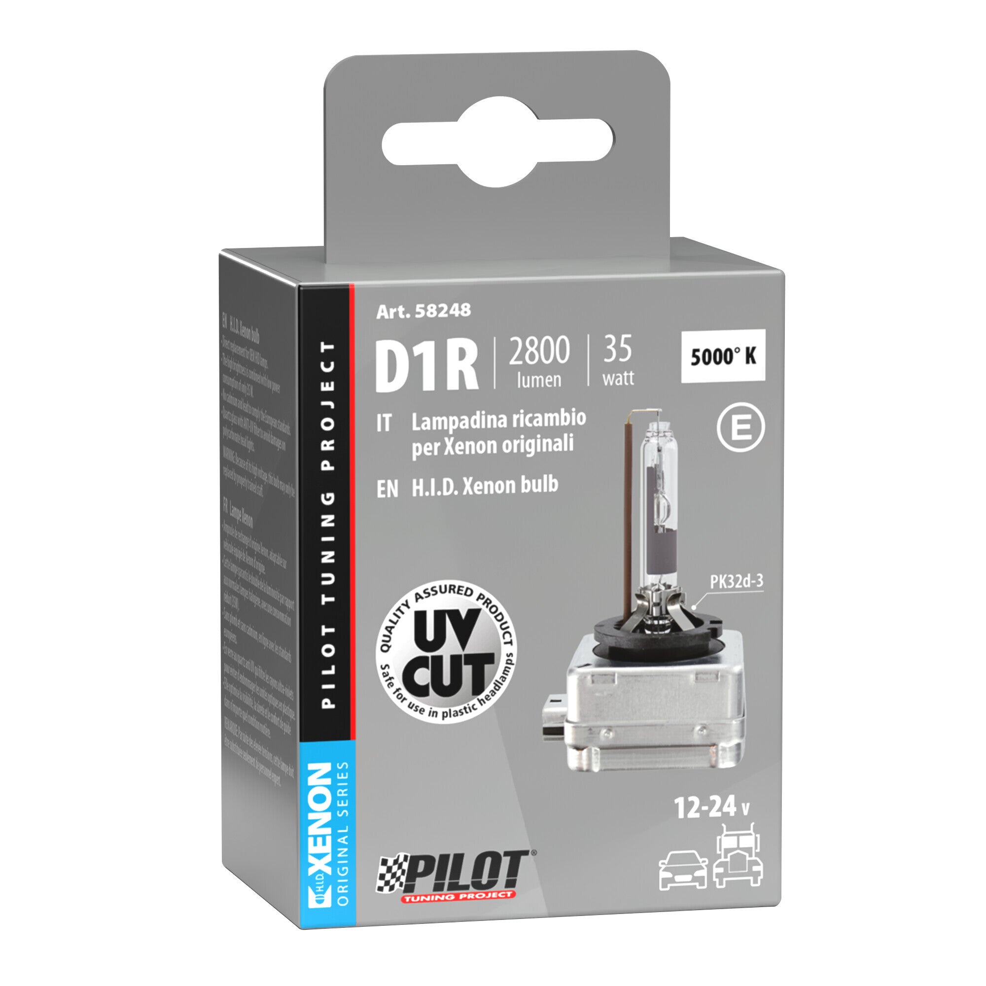 Lampada HID Xenon 5.000°K - D1R - 35W - PK32d-3 - 1 pz - Scatola