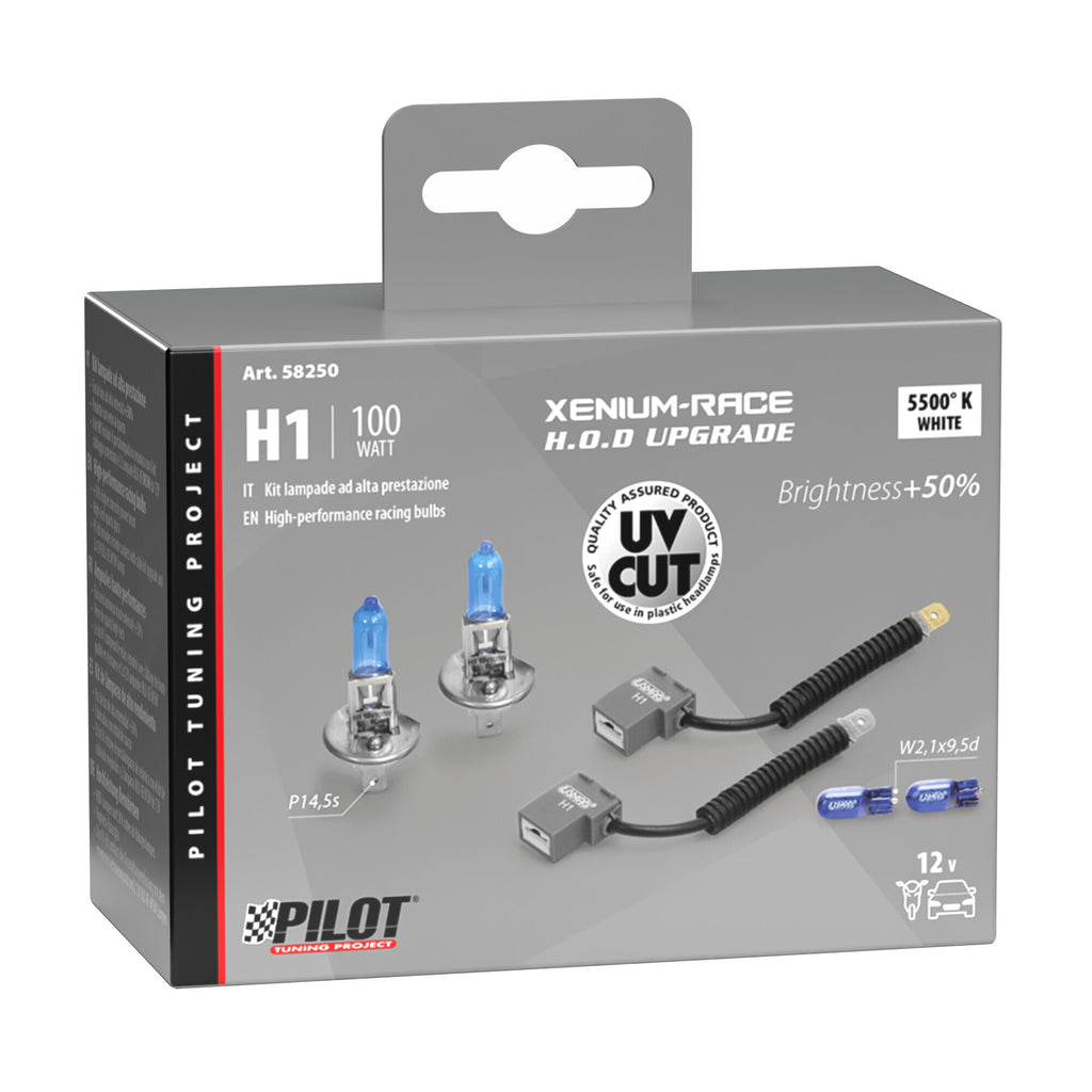12V Xenium Race Bonus-Pack - (H1) - 100W - P14,5s - 2 pz - Scatola