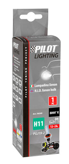 12/24V Lampadina HID Xenon 8.000K - H11 - 1 pz - Scatola